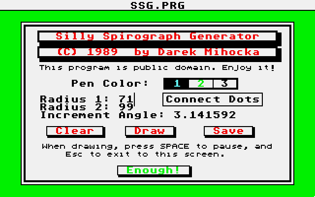 Silly Spirograph Generator — screenshot 1